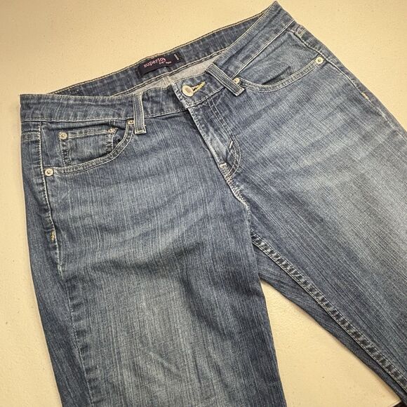 Levi's 518 Superlow Boot Cut Vtg Women's Denim Jeans Size 7M JR. (Actual 30x30) - Picture 3 of 14